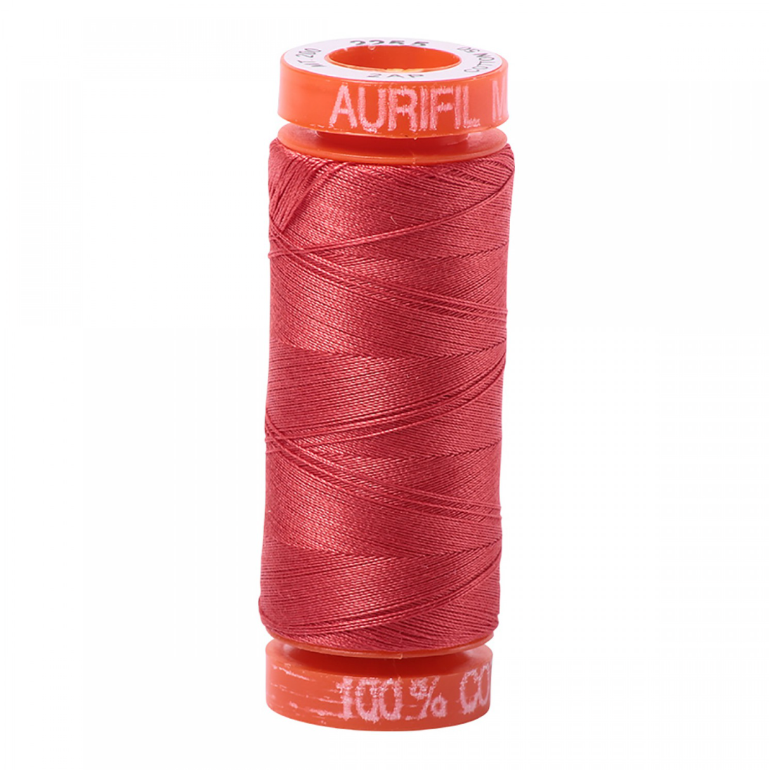 Aurifil ~ Mako Cotton Embroidery/Sewing Thread 50wt 220yds Dk Red Orange ~ 2255