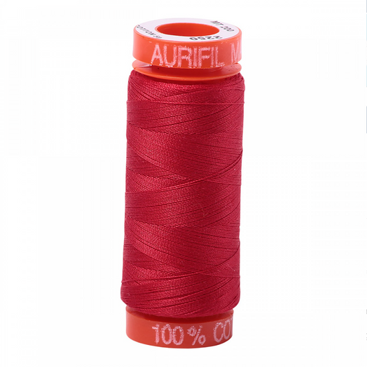 Aurifil ~ Mako Cotton Embroidery/Sewing Thread 50wt 220yds Red ~ 2250