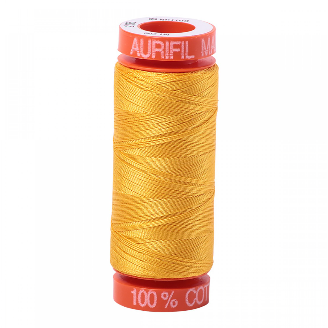 Aurifil ~ Mako Cotton Embroidery/Sewing Thread 50wt 220yds Yellow ~ 2135