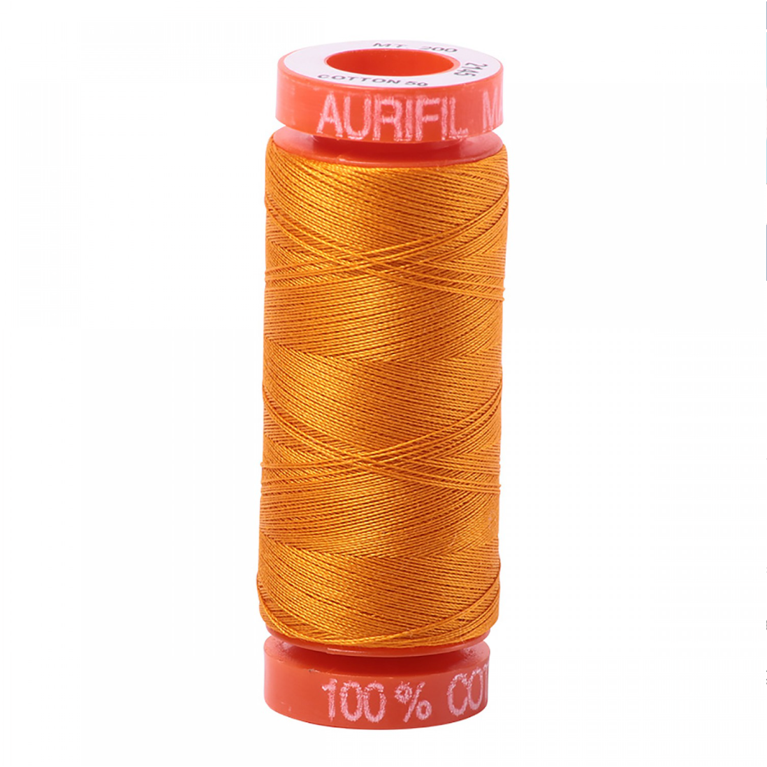 Aurifil ~ Mako Cotton Embroidery/Sewing Thread 50wt 220yds Yellow Orange ~ 2145