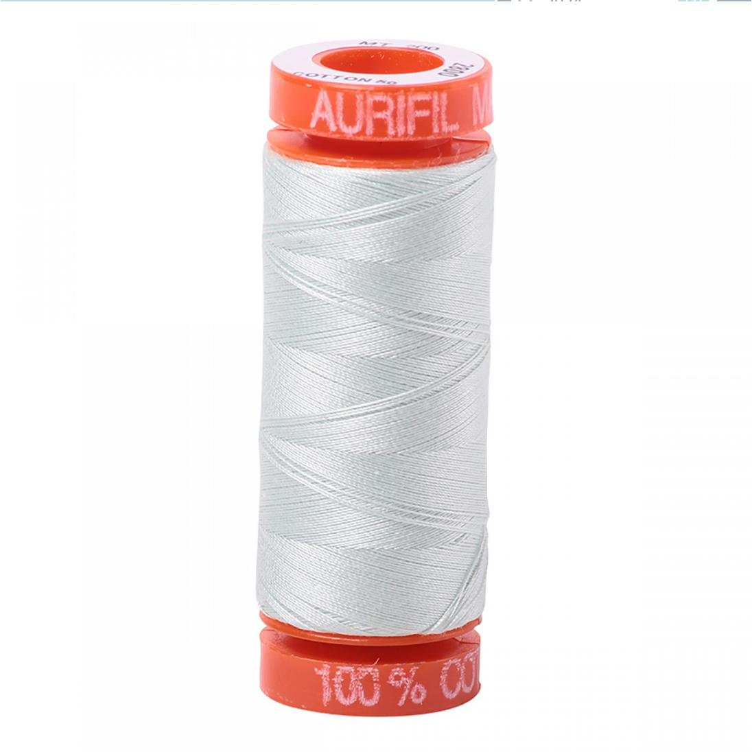 Aurifil ~ Mako Cotton Embroidery/Sewing Thread 50wt 220yds Mint Ice ~ 2800