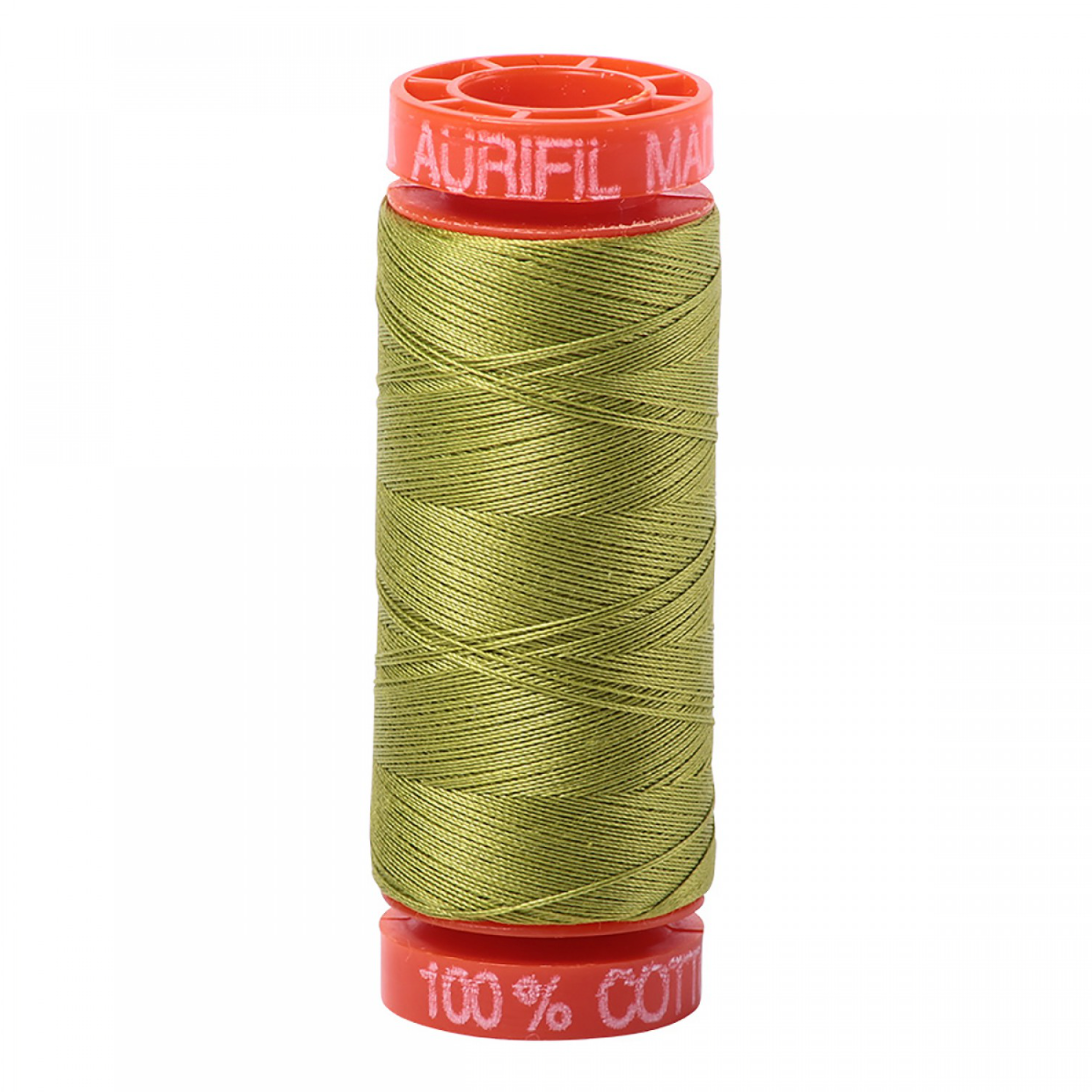 Aurifil ~ Mako Cotton Embroidery/Sewing Thread 50wt 220yds Lt Leaf Green ~ 1147