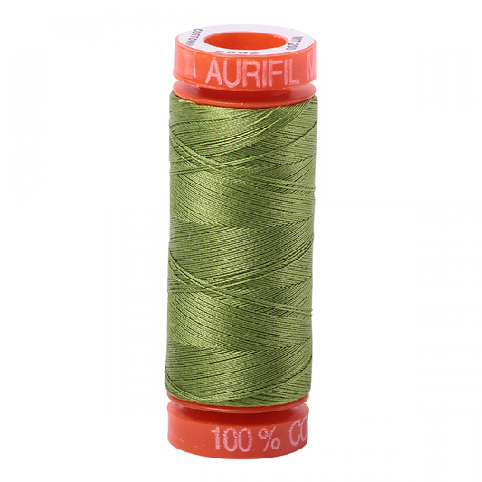 Aurifil ~ Mako Cotton Embroidery/Sewing Thread 50wt 220yds Fern Green ~ 2888