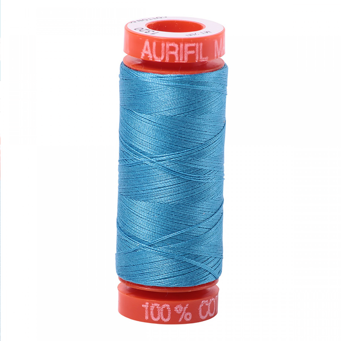 Aurifil ~ Mako Cotton Embroidery/Sewing Thread 50wt 220yds Bright Teal ~ 1320