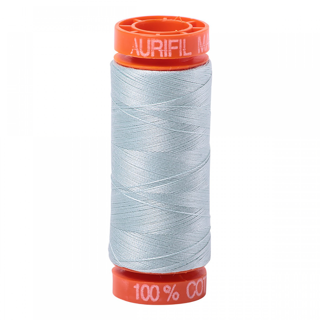 Aurifil ~ Mako Cotton Embroidery/Sewing Thread 50wt 220yds Lt Gray Blue ~ 5007