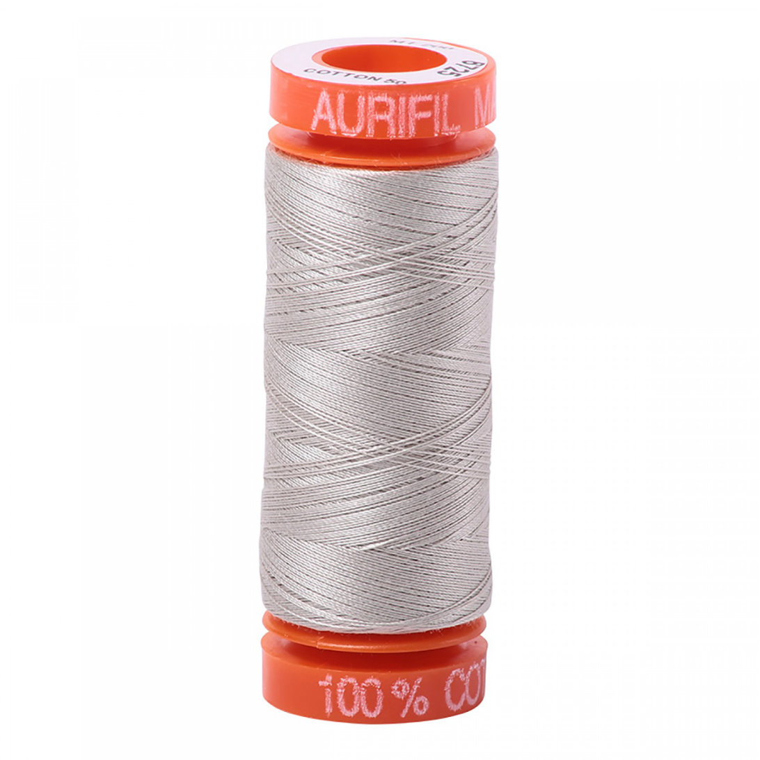 Aurifil ~ Mako Cotton Embroidery/Sewing Thread 50wt 220yds Moondust ~ 6725