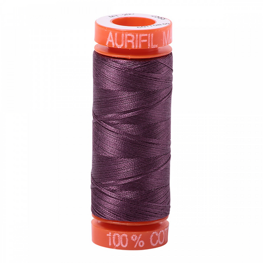 Aurifil ~ Mako Cotton Embroidery/Sewing Thread 50wt 220yds Mulberry ~ 2568