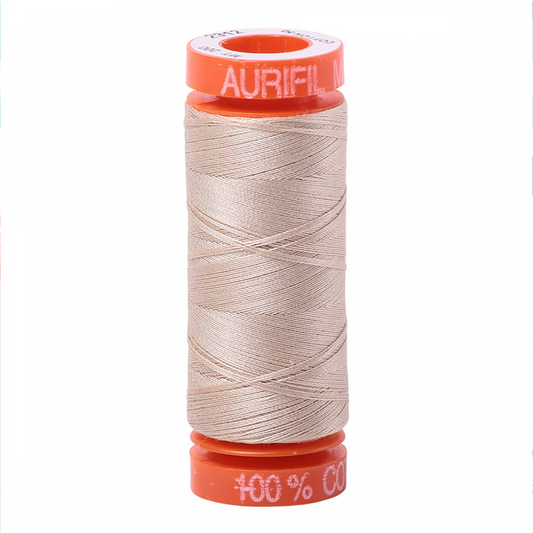 Aurifil ~ Mako Cotton Embroidery/Sewing Thread 50wt 220yds Ermine ~ 2312