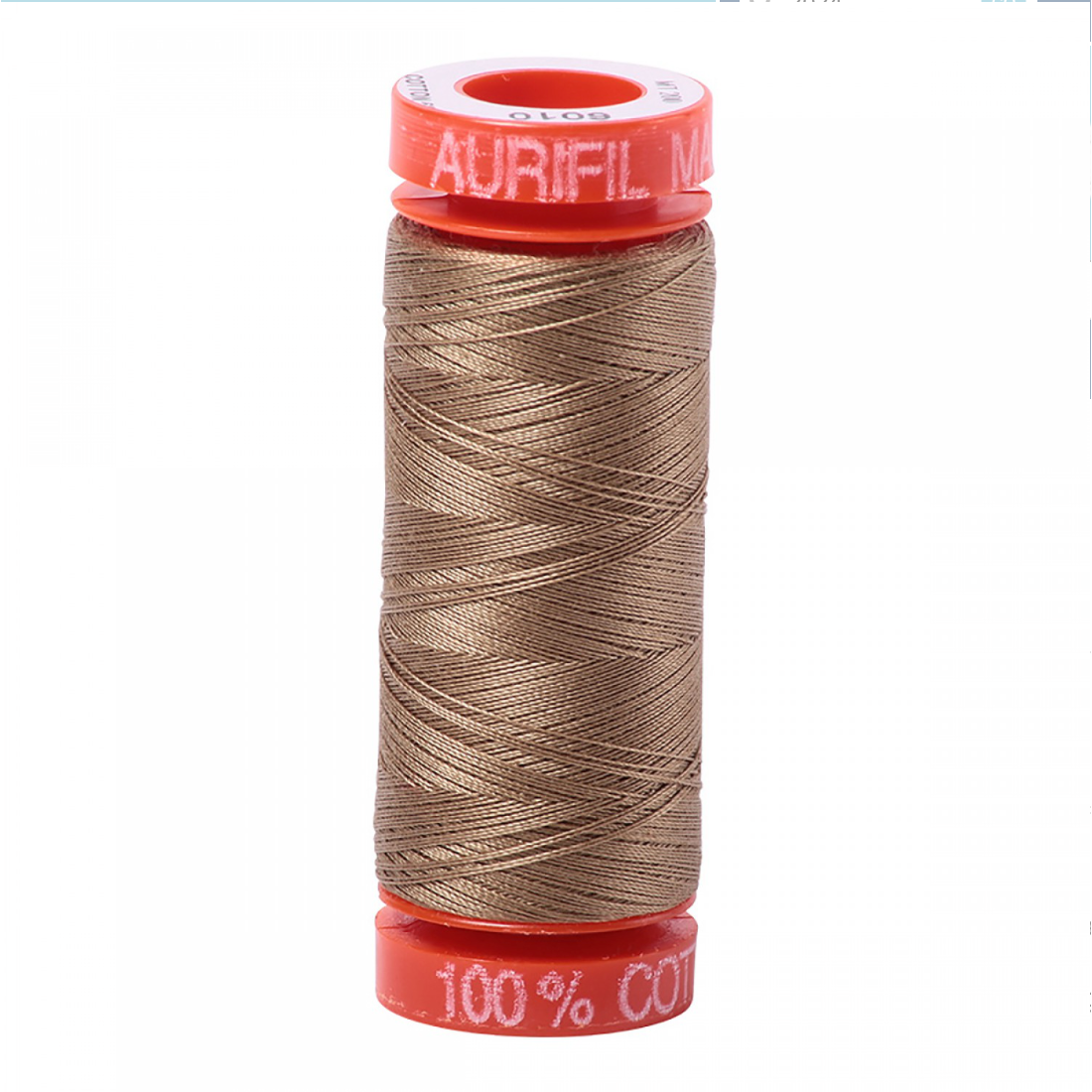 Aurifil ~ Mako Cotton Embroidery/Sewing Thread 50wt 220yds Toast ~ 6010