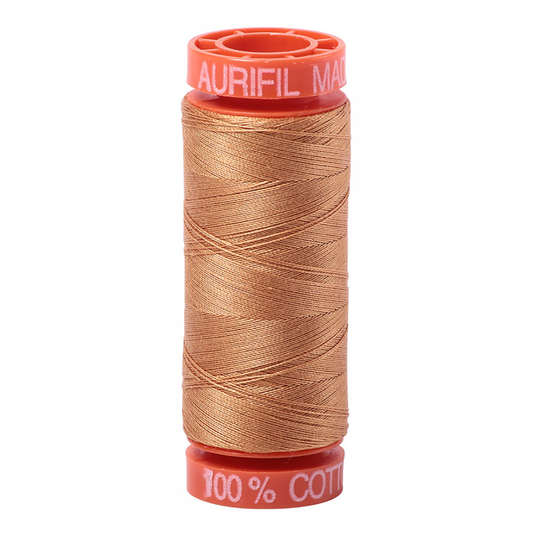 Aurifil ~ Mako Cotton Embroidery/Sewing Thread 50wt 220yds Golden Toast ~ 2930