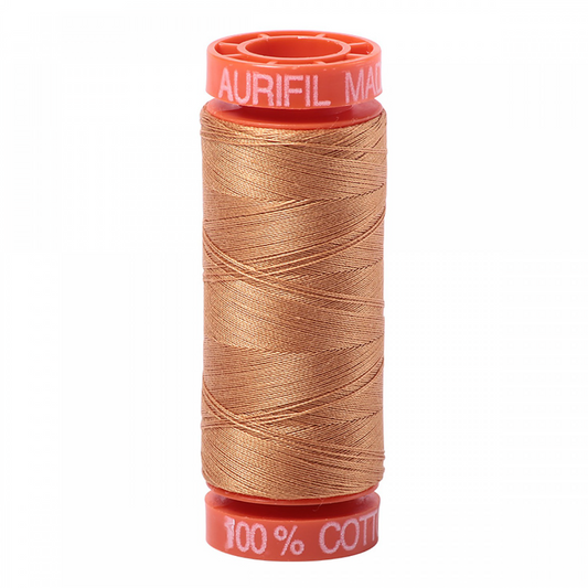 Aurifil ~ Mako Cotton Embroidery/Sewing Thread 50wt 220yds Golden Toast ~ 2930