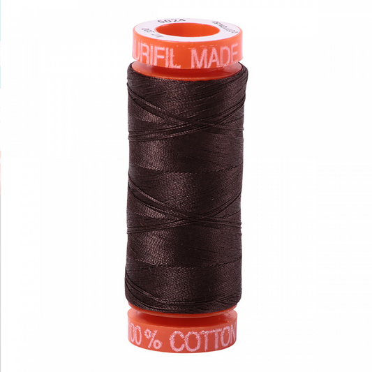 Aurifil ~ Mako Cotton Embroidery/Sewing Thread 50wt 220yds Dk Brown ~ 5024