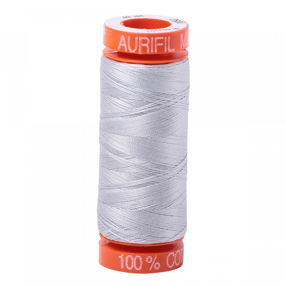 Aurifil ~ Mako Cotton Embroidery/Sewing Thread 50wt 220yds Dove ~ 2600