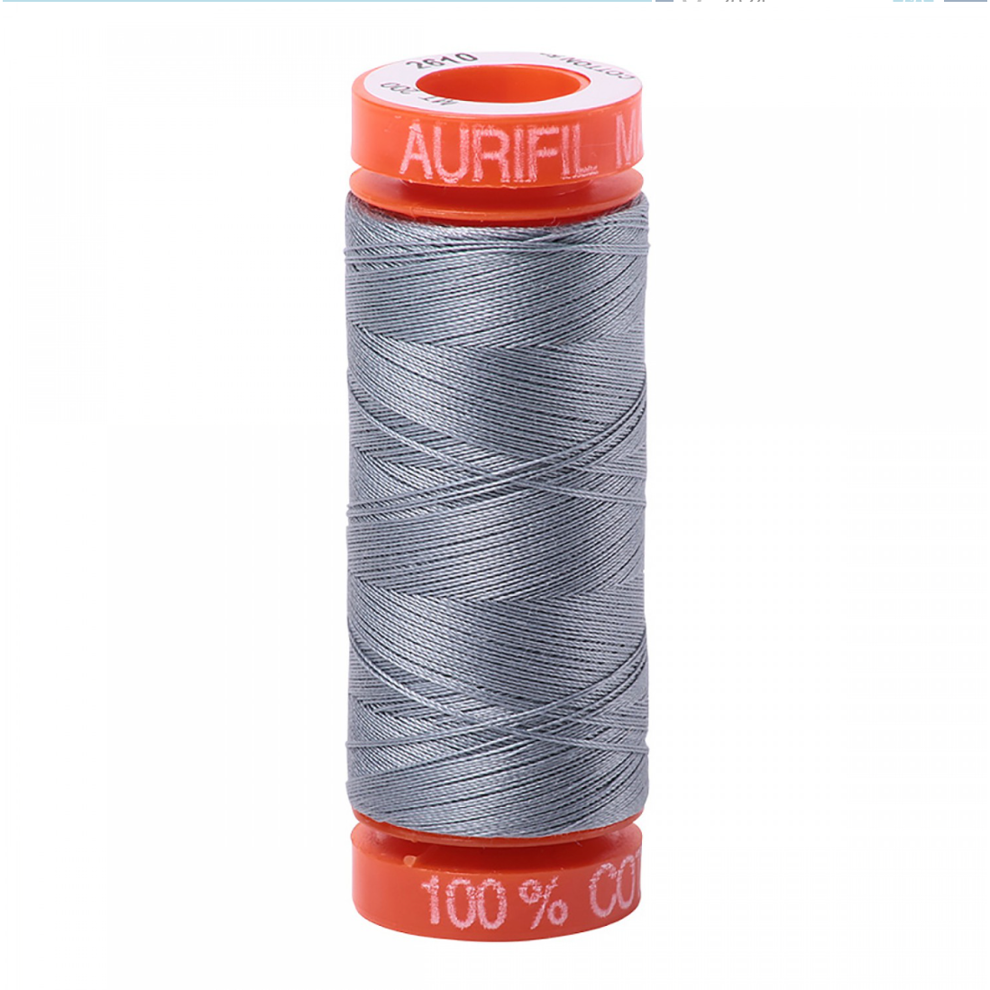 Aurifil ~ Mako Cotton Embroidery/Sewing Thread 50wt 220yds Lt Blue Gray ~ 2610