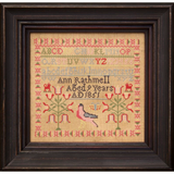 Hands Across The Sea ~ Ann Rathmell 1851 Sampler Pattern Printed Booklet
