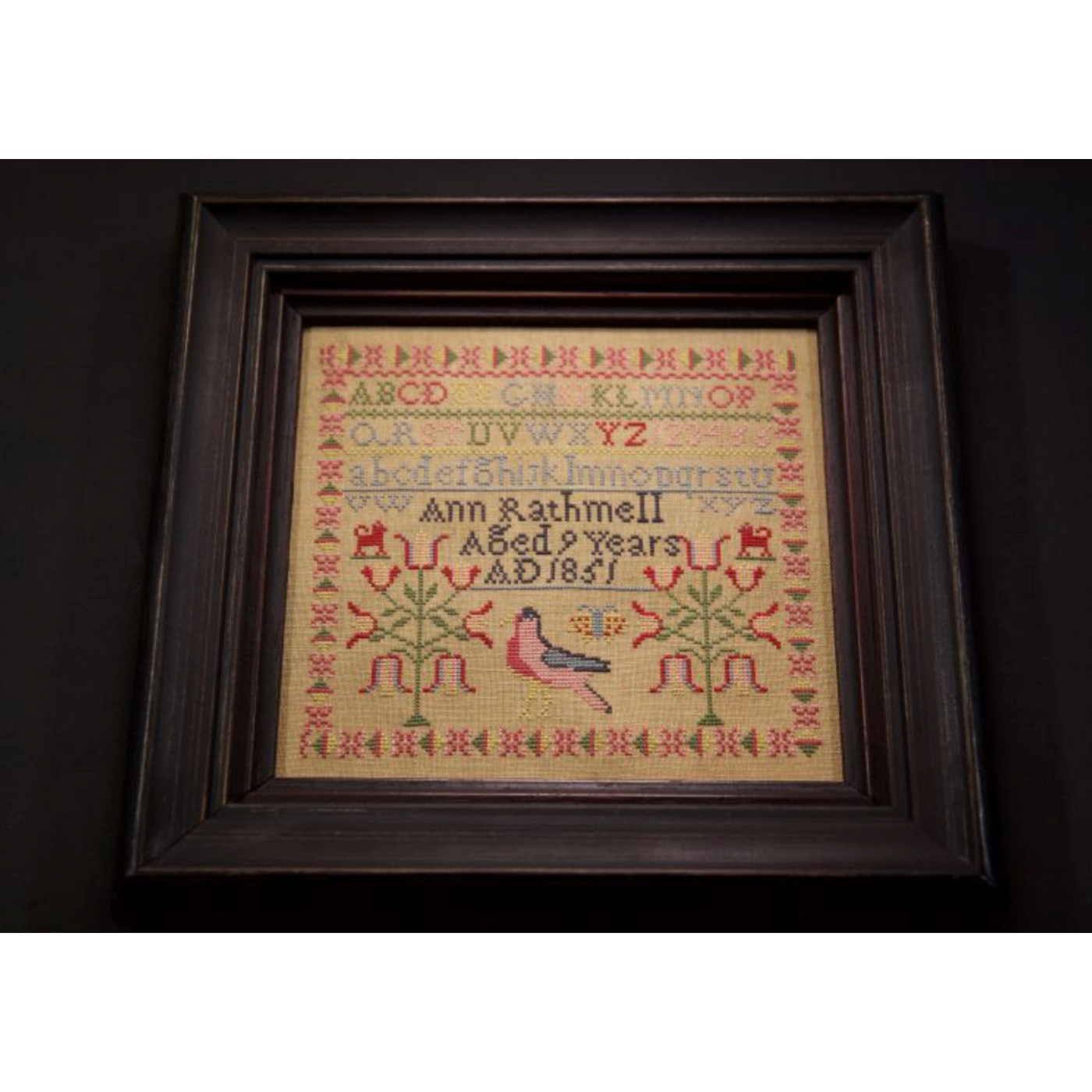 Hands Across The Sea ~ Ann Rathmell 1851 Sampler Pattern Printed Booklet