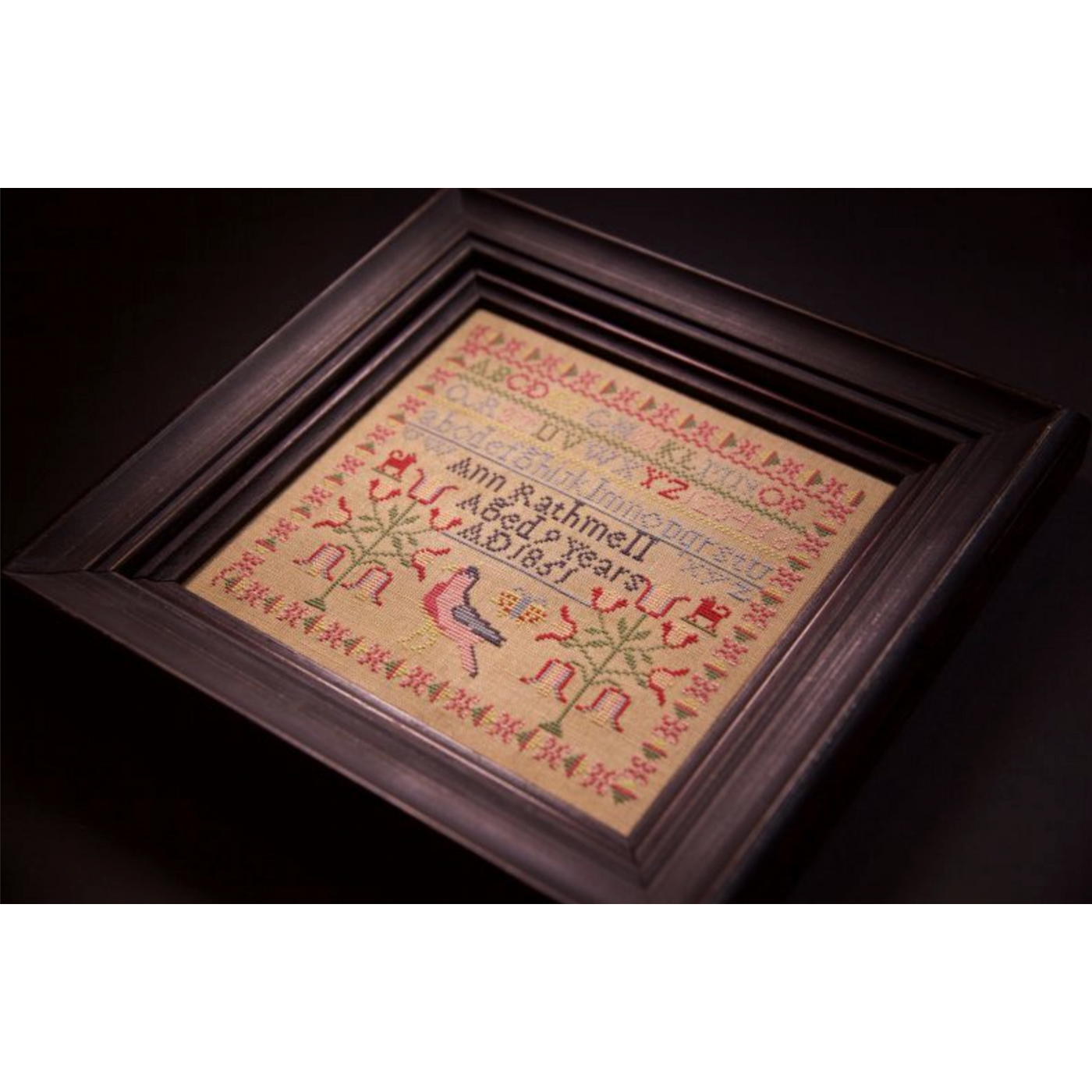 Hands Across The Sea ~ Ann Rathmell 1851 Sampler Pattern Printed Booklet