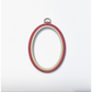 Nurge Hoop Oval ~ 4.5" x 6" Woodgrain Red