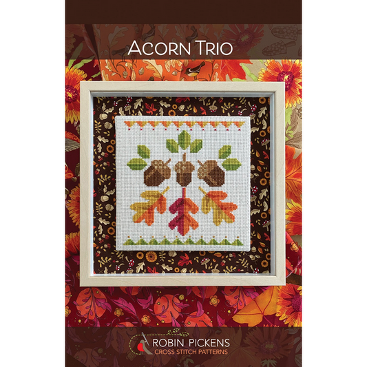 Robin Pickens ~ Acorn Trio Cross Stitch Pattern