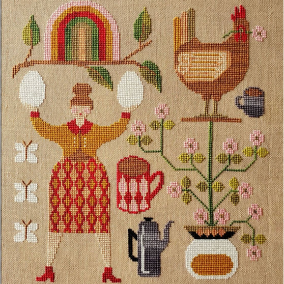 The Artsy Housewife ~ Coffee and Eggs Pattern
