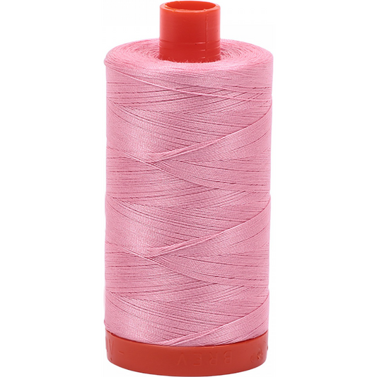Aurifil ~ Mako Cotton Embroidery/Sewing Thread 50wt 1422yds Bright Pink ~ 2425