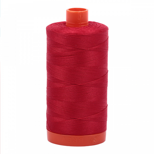 Aurifil ~ Mako Cotton Embroidery/Sewing Thread 50wt 1422yds Red ~ 2250