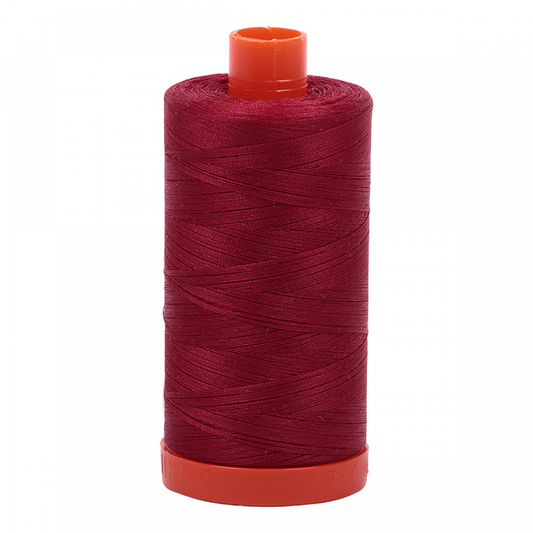 Aurifil ~ Mako Cotton Embroidery/Sewing Thread 50wt 1422yds Burgundy ~ 1103