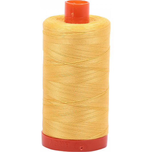 Aurifil ~ Mako Cotton Embroidery/Sewing Thread 50wt 1422yds Pale Yellow ~ 1135