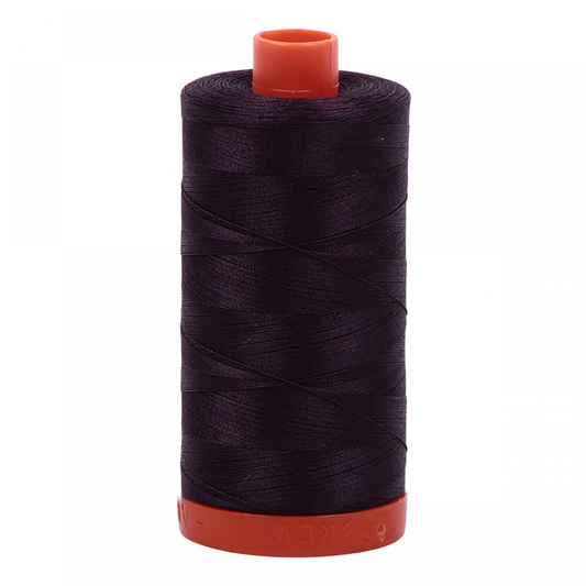Aurifil ~ Mako Cotton Embroidery/Sewing Thread 50wt 1422yds Aubergine ~ 2570