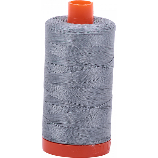 Aurifil ~ Mako Cotton Embroidery/Sewing Thread 50wt 1422yds Light Blue Grey ~ 2610