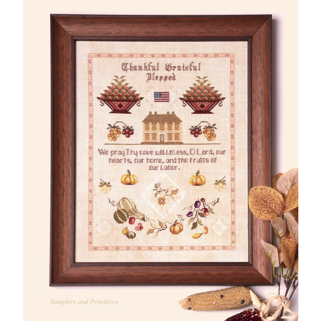 Samplers and Primitives ~ The Thanksgiving Sampler Pattern