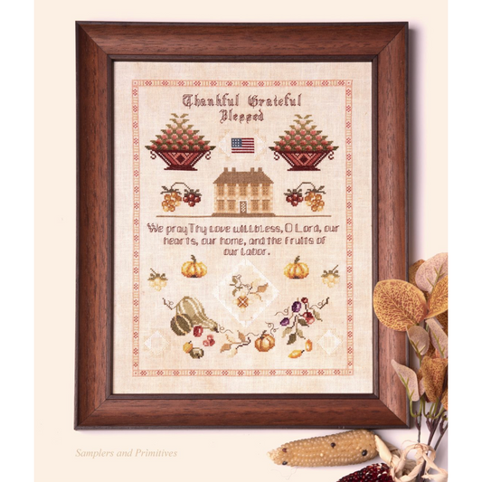 Samplers and Primitives ~ The Thanksgiving Sampler Pattern