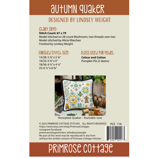 Primrose Cottage ~ Autumn Quaker Pattern