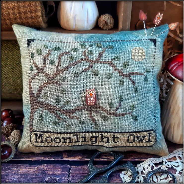 Puntini Puntini ~ Moonlight Owl Pattern with Button