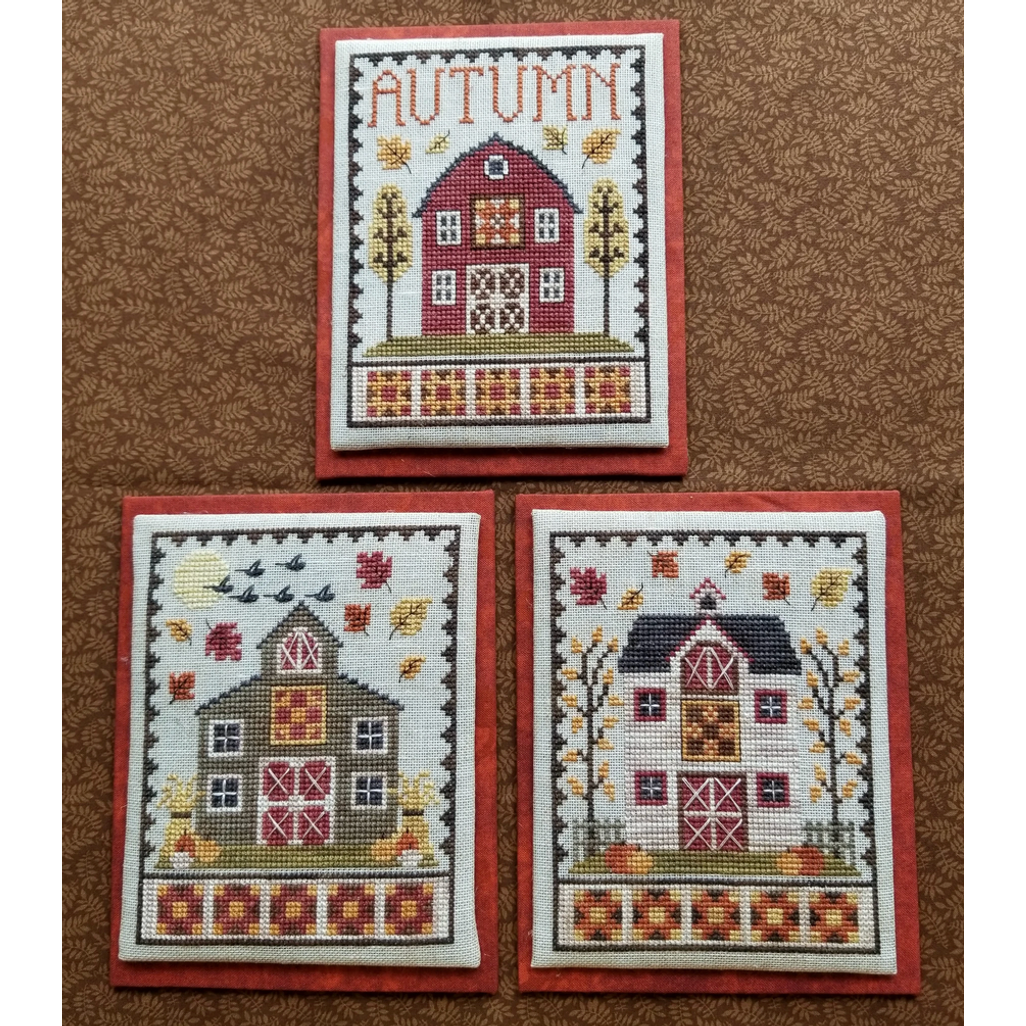 Waxing Moon Designs ~ Autumn Barn Trio Pattern