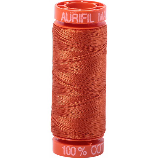 Aurifil ~ Mako Cotton Embroidery/Sewing Thread 50wt 220yds Rusty Orange ~ 2240