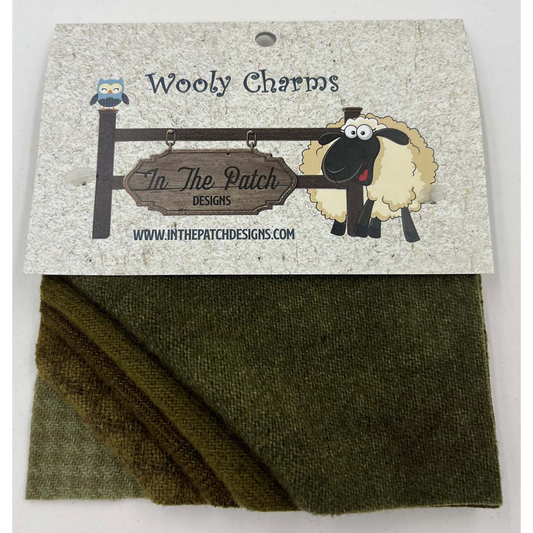 In The Patch Designs Wooly Charms ~ Olive