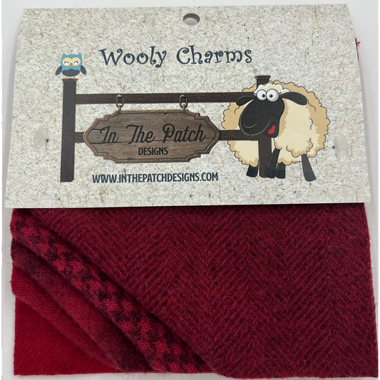 In The Patch Designs Wooly Charms ~ Christmas Red