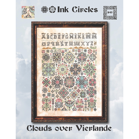 Ink Circles ~ Clouds over Vierlande Pattern