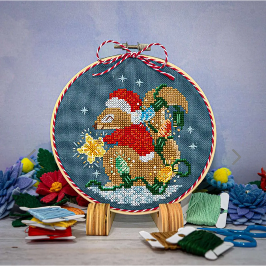 Counting Puddles ~ Squirrel's Winter Night Ornament Pattern