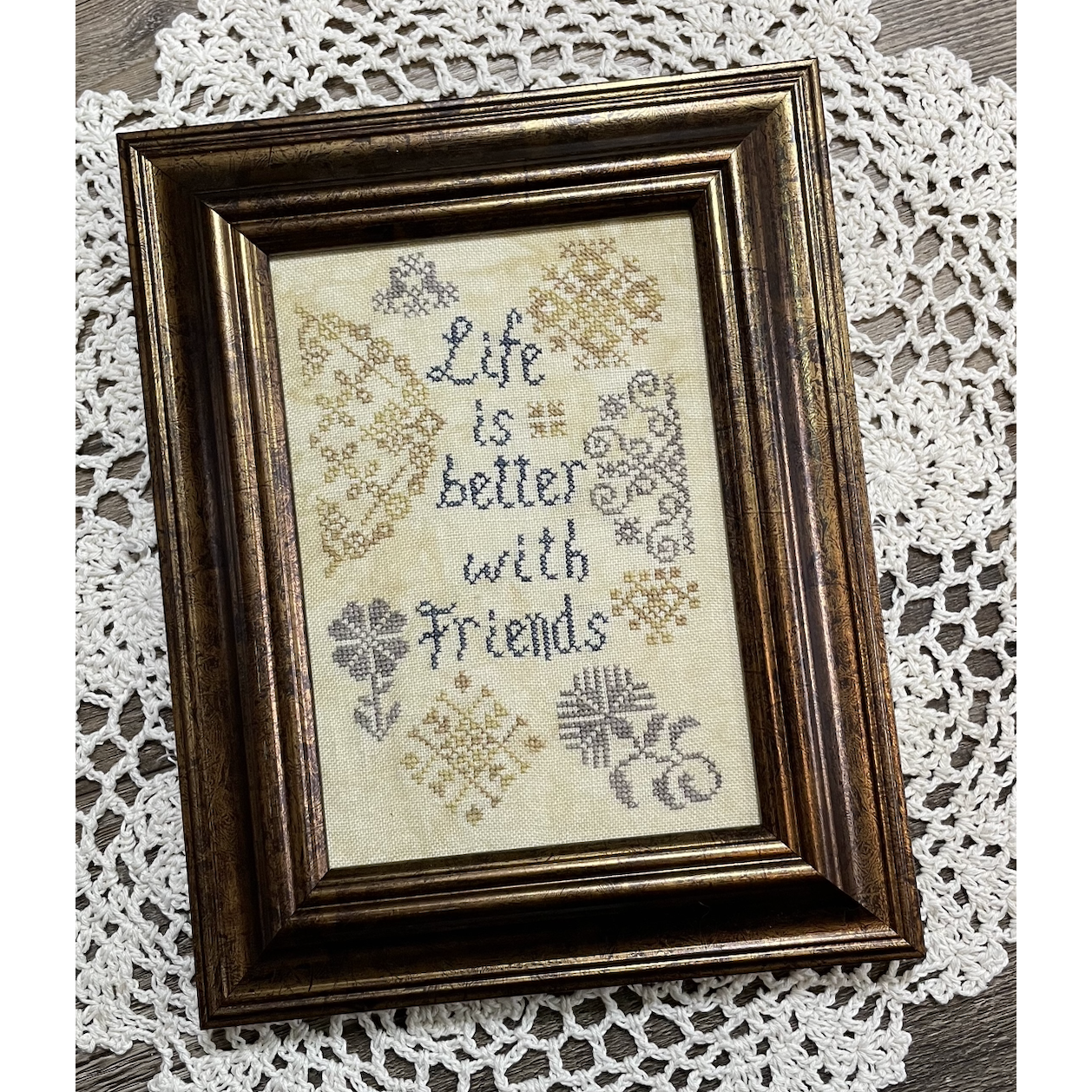 From the Heart ~ Quaker Friends Sampler Pattern