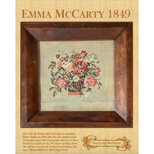 NeedleWorkPress ~ Emma McCarty 1849 Sampler Pattern