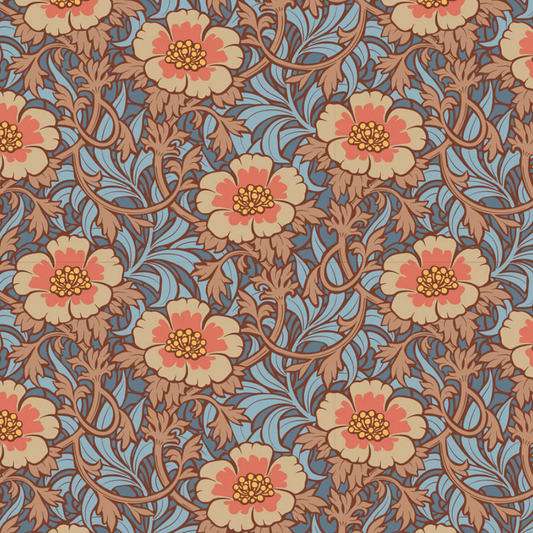 Tilda Fabrics ~ TIL100532 ~ Winterrose ~ Hazel