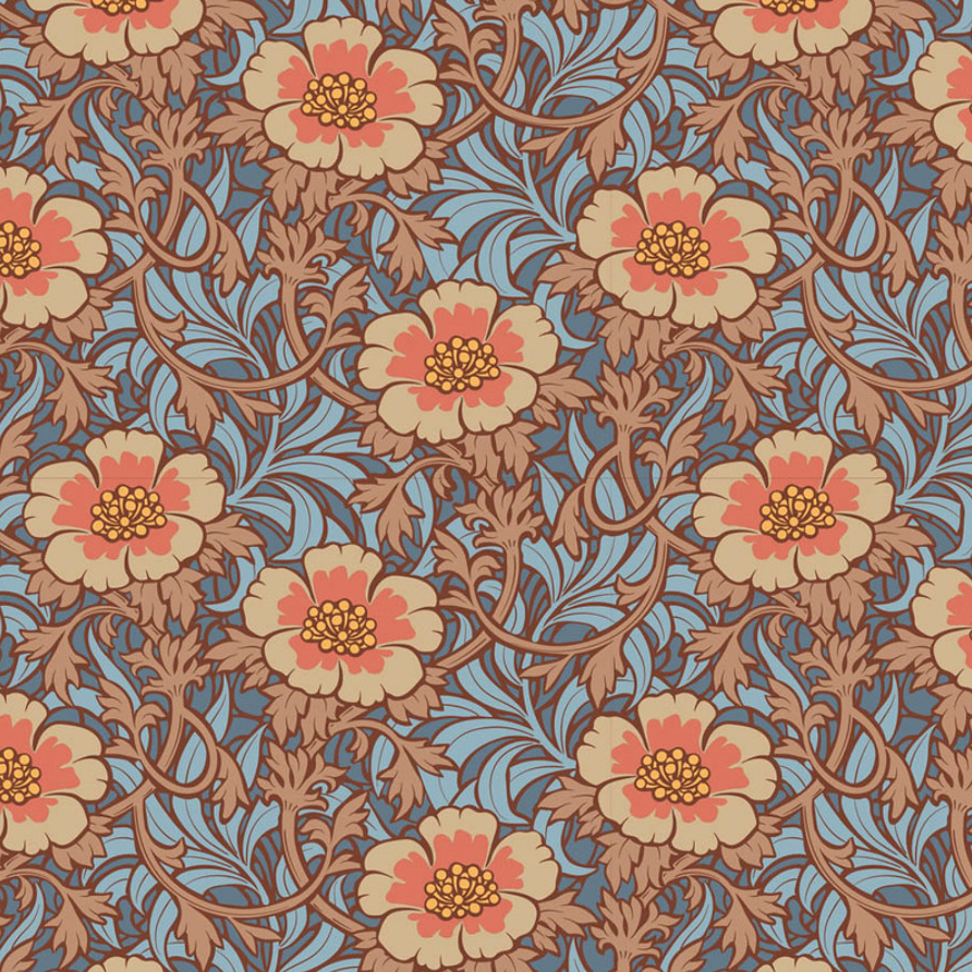 Tilda Fabrics ~ TIL100532 ~ Winterrose ~ Hazel