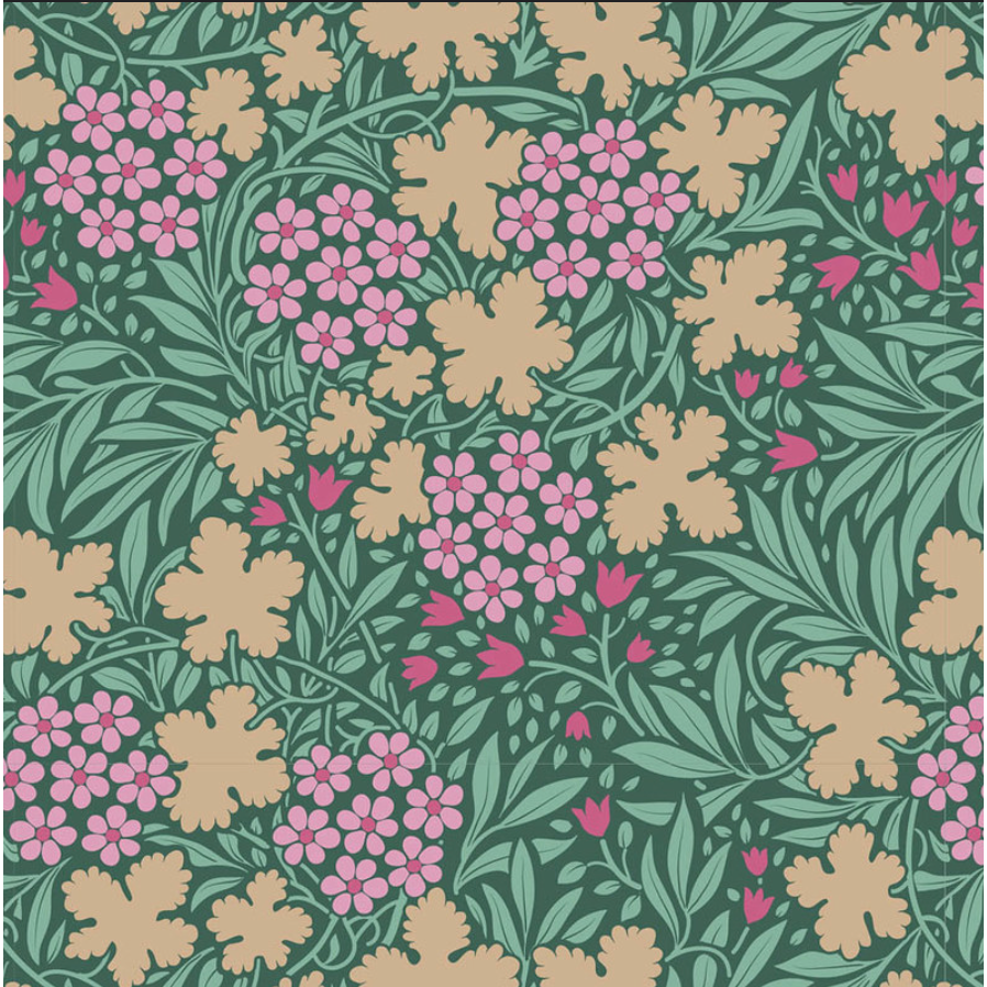 Tilda Fabrics ~ TIL100539 ~ Autumnbloom ~ Sage