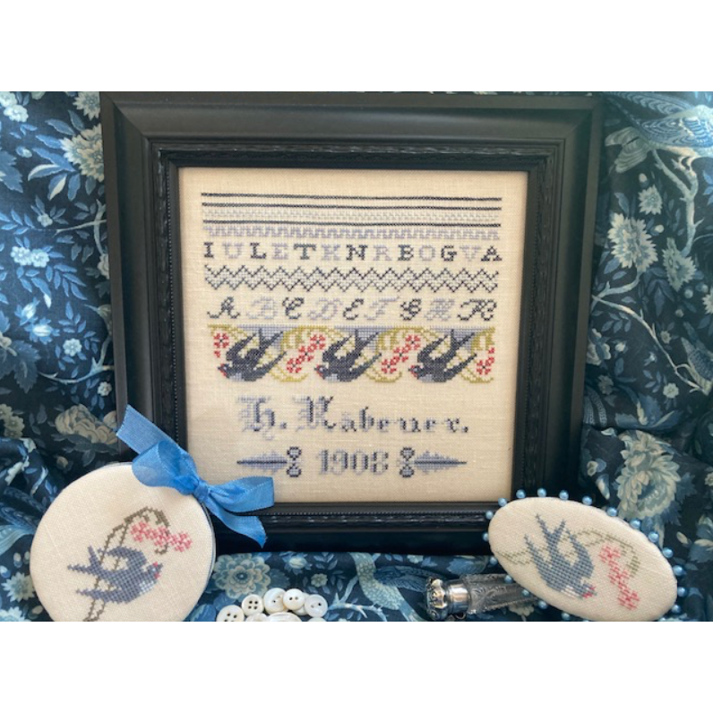 JBW Designs ~ Hannah's Bluebird Sampler Pattern