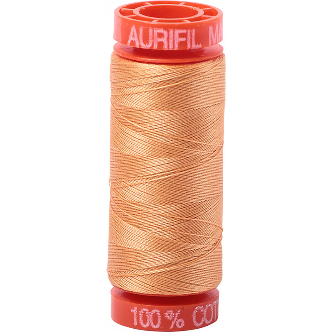 Aurifil ~ Mako Cotton Embroidery/Sewing Thread 50wt 220yds Golden Honey ~ 2214