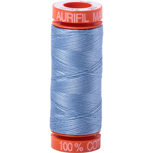 Aurifil ~ Mako Cotton Embroidery/Sewing Thread 50wt 220yds Light Delft Blue ~ 2720