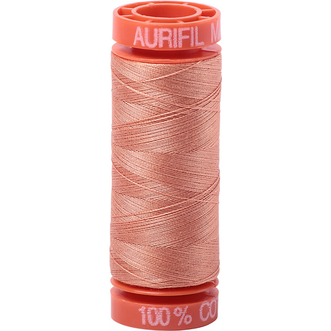 Aurifil ~ Mako Cotton Embroidery/Sewing Thread 50wt 220yds Peach ~ 2215