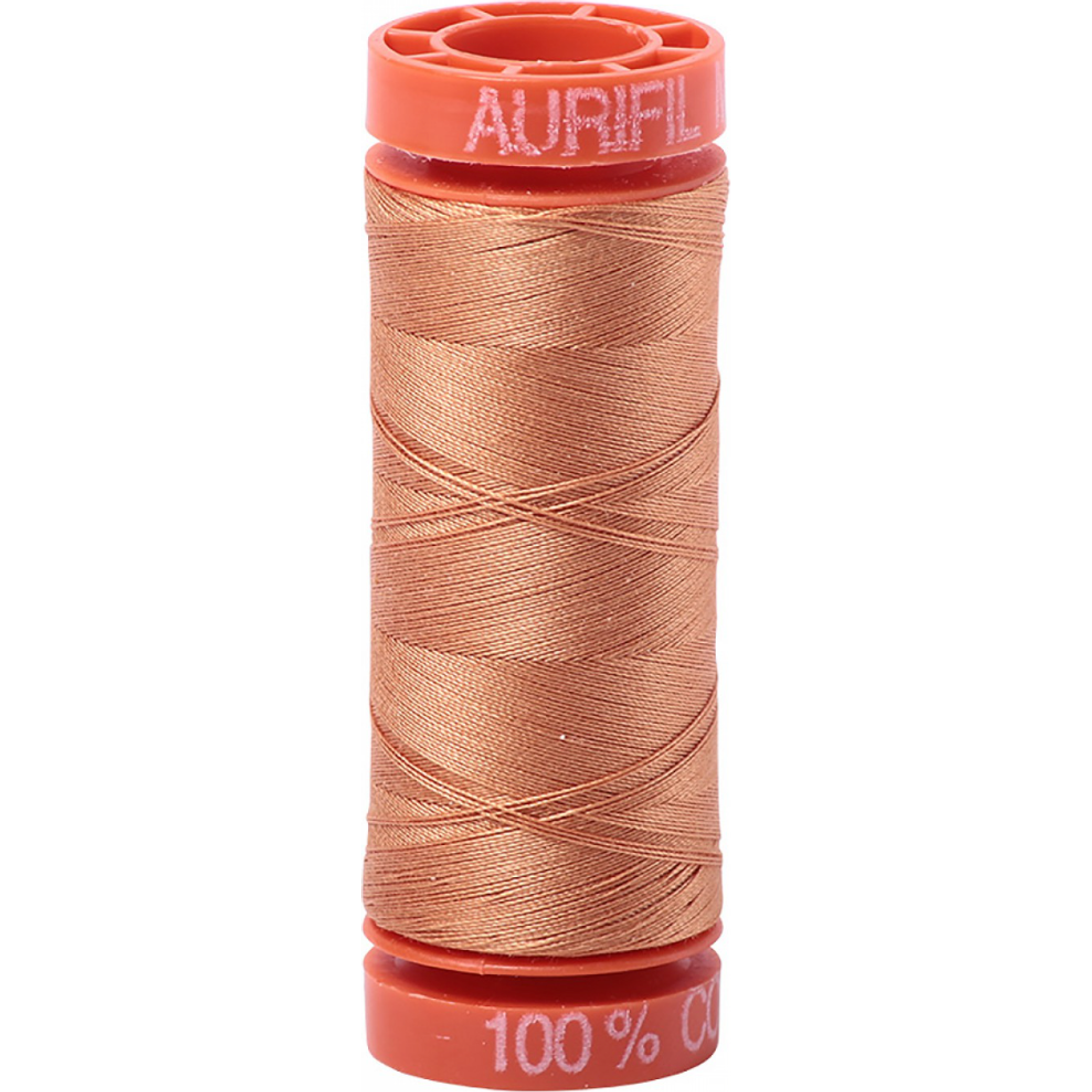 Aurifil ~ Mako Cotton Embroidery/Sewing Thread 50wt 220yds Caramel ~ 2210